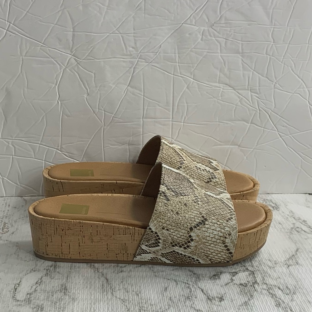 Dolce Vita Snake Print Platform Slides - image 5